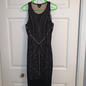 Black overlay dress